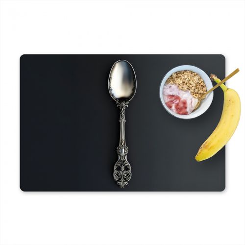 Placemat vinyl - Lepel - Zilver - Metaal