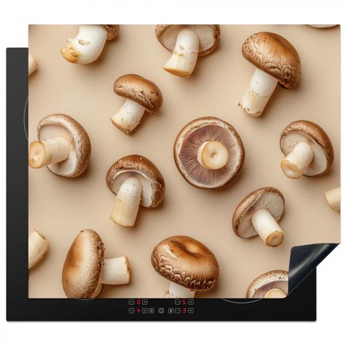 Inductie beschermer - Kastanje Champignons - Beige