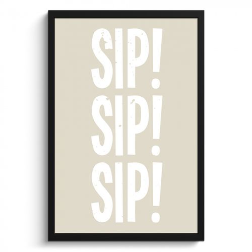 Poster met lijst - Vintage - Decoratie - Japandi - Wit