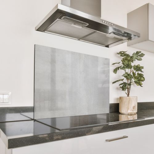 Spatscherm Aluminium - Zacht Betonnen Fluistering