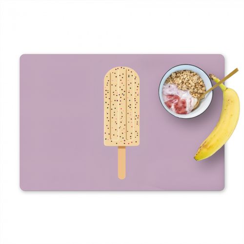 Placemat vinyl - Beige - Ijsje - Spikkels