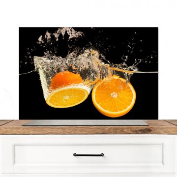 Spatscherm Aluminium - Sinaasappel Splash Serenade