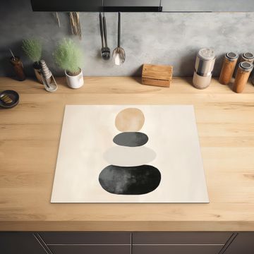 Inductie beschermer - Japandi - Wabi sabi - Beige