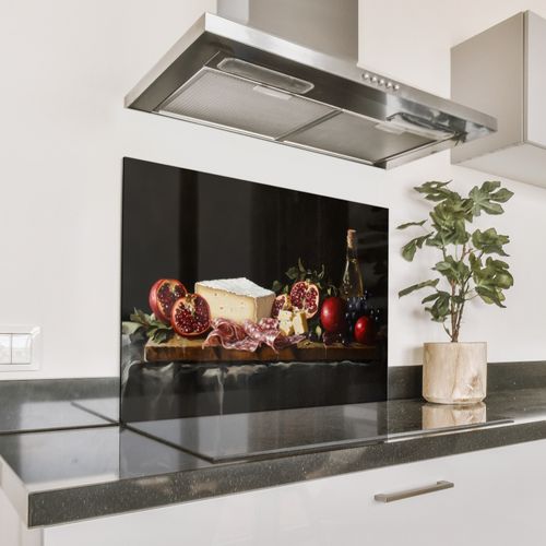 Spatscherm Aluminium - Stilleven - Vintage - Borrelplank