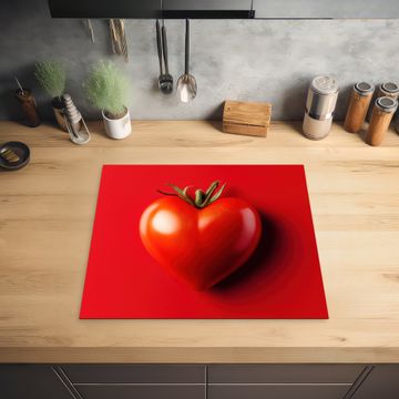 Inductie beschermer - Tomaat - Rood - Hart