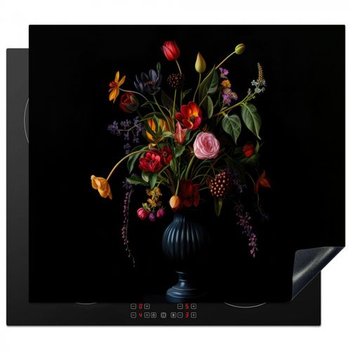 Inductie beschermer - Bloemen - Bessen - Klassiek