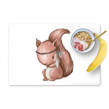 Placemat vinyl - Eekhoorn - Dier - Bosdieren - Bruin