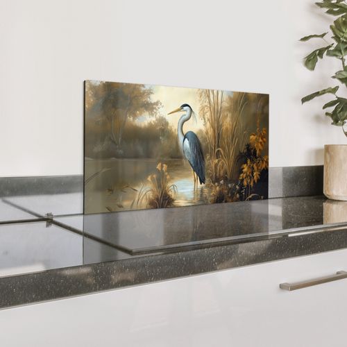 Spatscherm Aluminium - Reiger - Water - Planten
