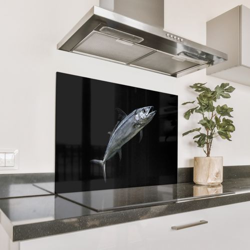 Spatscherm Aluminium - Makreel - Vis - Zwart