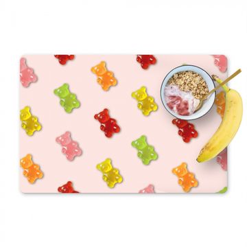 Placemat vinyl - Kleur - Snoep - Roze