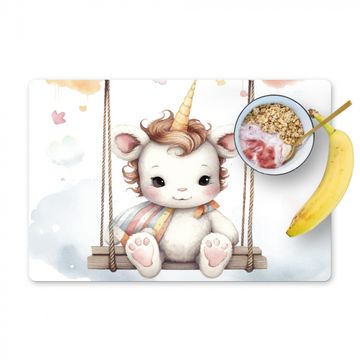 Placemat vinyl - Eenhoorn - Dier - Kinderen - Babykamer - Kinderkamer - Unicorn
