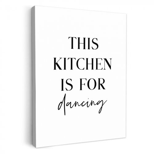 Canvas schilderij - Dansende Keuken