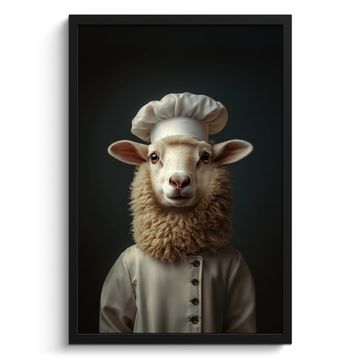 Poster met lijst - Schaap - Wol - Kok