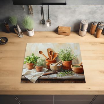 Inductie beschermer - Potten - Kruiden - Hout
