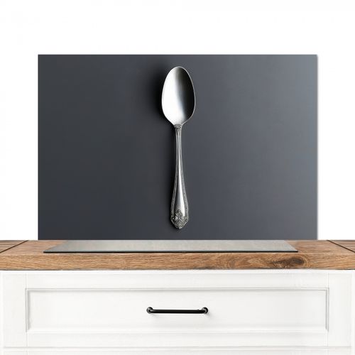 Spatscherm Aluminium - Zilver - Metaal - Lepel