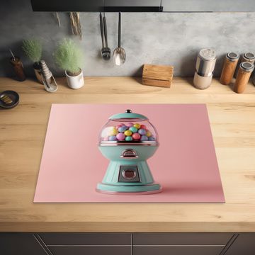 Inductie beschermer - Kauwgom - Retro - Snoep - Roze