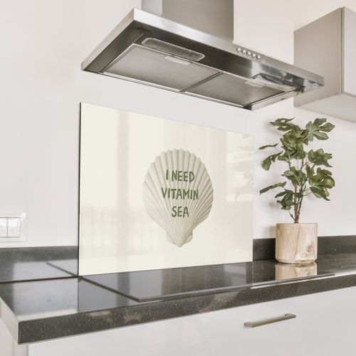 Spatscherm Aluminium - Schelp - Quote - Groen