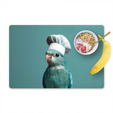 Placemat vinyl - Parkiet - Vogel - Koksmuts - Cute