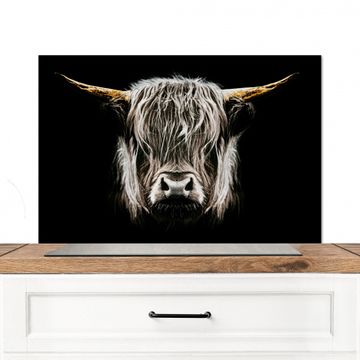 Spatscherm Aluminium - Symmetrie in de Schaduw