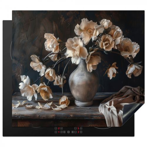 Inductie beschermer - Bloemen - Vaas - Kunst - Stilleven