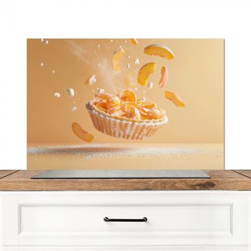 Spatscherm Aluminium - Peach - Eten - Taart - Oranje
