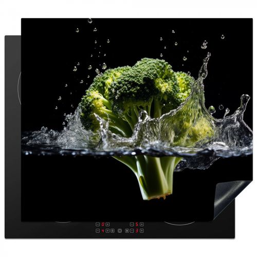 Inductie beschermer - Broccoli - Groen - Water - Zwart