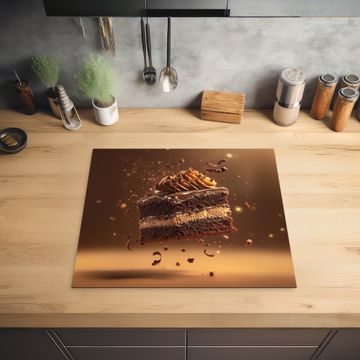 Inductie beschermer - Taart - Chocolade - Eten - Brownie