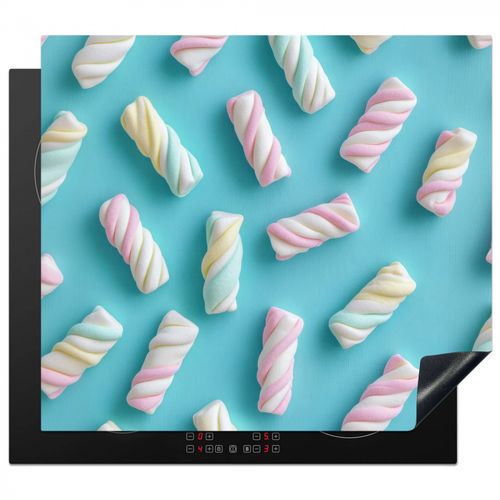 Inductie beschermer - Spekjes - Pastel - Snoep - Blauw