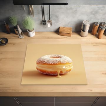 Inductie beschermer - Donut - Romig - Poedersuiker - Beige