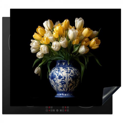 Inductie beschermer - Geel - Tulpen - Vaas - Bloemen