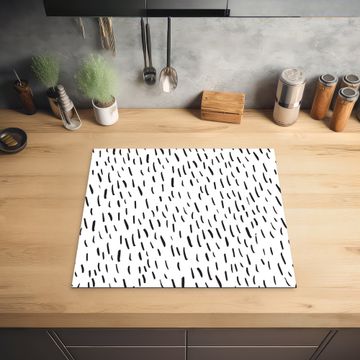 Inductie beschermer - Zebra Strepen van Minimalisme