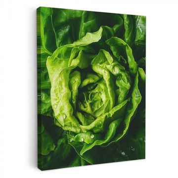 Canvas schilderij - Groente - Sla - Groen