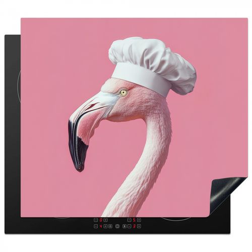 Inductie beschermer - Flamingo - Roze - Koksmuts - Vogel