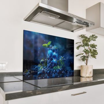 Spatscherm Aluminium - Betoverende Bosbessen Cocktail