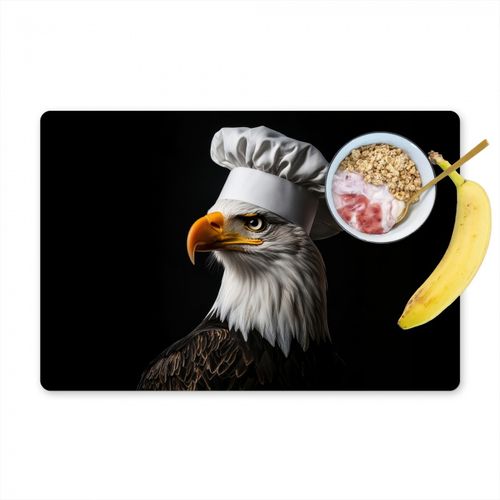 Placemat vinyl - Arend -Amerika - Koksmuts - Vogel - Stoer