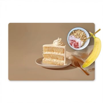 Placemat vinyl - Vanilletaart - Cake - Romig