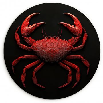 Muurcirkel - Krab - Rood - Vissen - Schaaldieren
