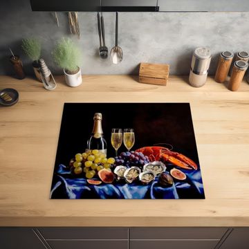Inductie beschermer - Champagne - Luxe - Oesters