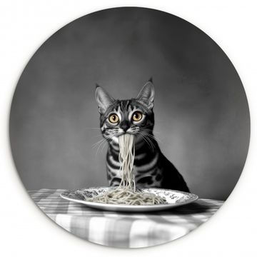 Muurcirkel - Bengaal - Kat - Tafelkleed - Zwart - Wit - Dier