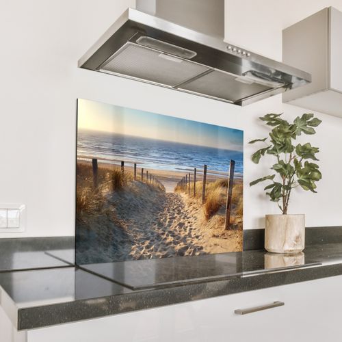 Spatscherm Aluminium - Duinpad naar Zee