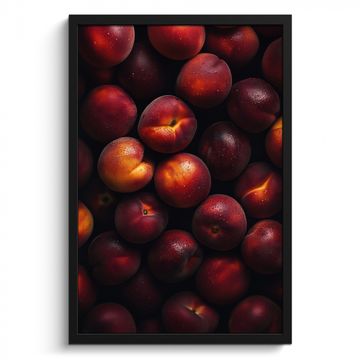Poster met lijst - Fruit - Close up - Nectarines