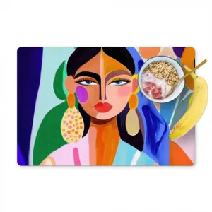 Placemat vinyl - Portret - Vrouw - Modern