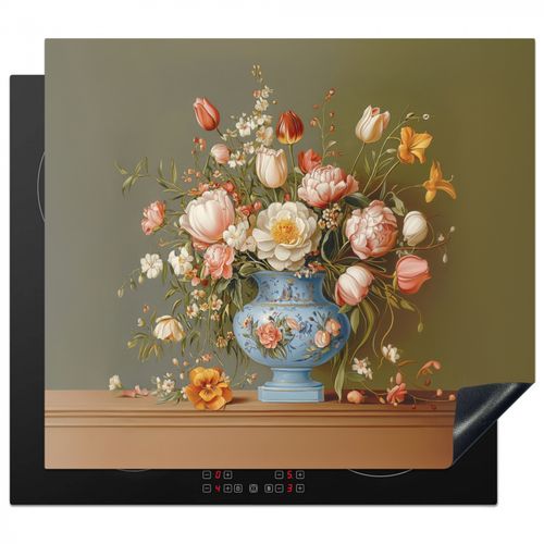 Inductie beschermer - Neutral - Bloemen - Boeket - Vaas