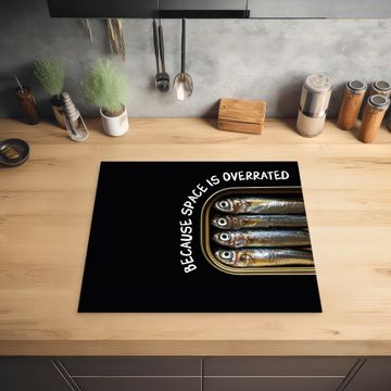 Inductie beschermer - Sardines - Tekst - Vis - Blik