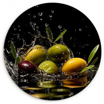 Muurcirkel - Olijven - Groen - Water - Zwart