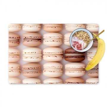 Placemat vinyl - Macarons - Beige - Bruin