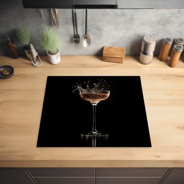 Inductie beschermer - Cocktail - Zwart - Spetters - Glas