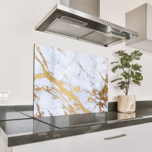 Spatscherm Aluminium - Koninklijke Marmeren Pracht