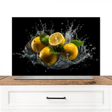 Spatscherm Aluminium - Citroen - Fruit - Geel - Zwart