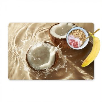 Placemat vinyl - Kokosnoot - Water - Beige - Spetters